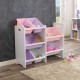 Organizator Kidkarft cu stocare in 7 Recipiente ALB-Pastel - Spatiu depozitare Jucarii -Toy Storage White