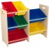 Organizator Kidkarft cu stocare in 7 Recipiente Maro - Spatiu depozitare Jucarii -Toy Storage Natural Primary