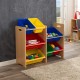 Organizator Kidkarft cu stocare in 7 Recipiente Maro - Spatiu depozitare Jucarii -Toy Storage Natural Primary