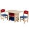 Masuta copii Star cu doua scaunele din lemn si spatii de depozitare- Star Kidkraft Table