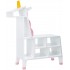 Biblioteca alba Unicorn White/Pink Teamson pentru copii din lemn MDF