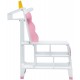 Biblioteca alba Unicorn White/Pink Teamson pentru copii din lemn MDF
