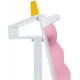 Biblioteca alba Unicorn White/Pink Teamson pentru copii din lemn MDF