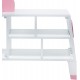 Biblioteca alba Unicorn White/Pink Teamson pentru copii din lemn MDF