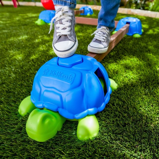 Joc de Echilibrul si Balans cu Broscute Testoase KidKraft Turtle Totter Balance Beam  Interior - Exterior