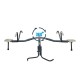 Balansoar Metalic Rotativ 360 pentru copii cu 2 locuri - Solid Robust cu celeme de fixare AXI