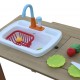 Masuta picnic cu bancute copii Dennis- Spatiu de joaca Linda pentru Gradina - Masa multifunctionala gradina din lemn cu bucatarie de joaca cu apa si nisip Axi