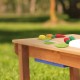 Masuta picnic cu bancute copii Dennis- Spatiu de joaca Linda pentru Gradina - Masa multifunctionala gradina din lemn cu bucatarie de joaca cu apa si nisip Axi