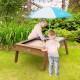 Masuta Maro copii 2 in 1- Spatiu de joaca Linda pentru Gradina - Cuite cu Nisip Chiuveta cu Apa si Umbrala Axi