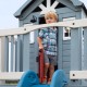 Casuta de joaca suspendata Beacon Heights PlayHouse - Complex cu tobogan Centru multifuntional din lemn Backyard Discovery
