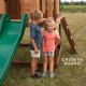 Casuta de joaca suspendata Eco Heights PlayHouse - Complex cu tobogan Centru multifuntional din lemn Backyard Discovery