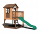Casuta de joaca suspendata Eco Heights PlayHouse - Complex cu tobogan Centru multifuntional din lemn Backyard Discovery