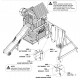 Complex Ansamblu de Joaca SkyFort cu Tub Spirala din lemn de cedru - Loc Centru de exterior multifunctional cu tobogan elicoidal si 3 nivele de joaca Sky Fort III Backyard Discovery  