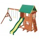 Complex Loc de Joaca SomerSET din lemn de cedru - Centru din lemn cu Tobogan si Leagane 2 nivele Playset Backyard Discovery 