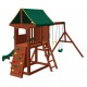 Complex Loc de Joaca SomerSET din lemn de cedru - Centru din lemn cu Tobogan si Leagane 2 nivele Playset Backyard Discovery 