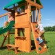 Complex Loc de Joaca SomerSET din lemn de cedru - Centru din lemn cu Tobogan si Leagane 2 nivele Playset Backyard Discovery 