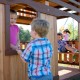 Complex Loc de Joaca din cedru WoodRidge ELITE - Centru outdoor cu tunel suspendat si  tobogan si 3 nivele - Backyard Discovery