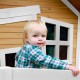 Casuta suspendata din lemn Robin PlayHouse de Joaca pentru Copii cu tobogan Casuta suspendata din lemn Robin PlayHouse de Joaca pentru Copii cu tobogan