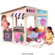 Casuta de Joaca Barbie SeaSide din lemn de cedru pentu copii - Casa  La Mare - Kidkraft cu bucatarie si accesorii 