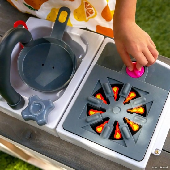 Casuta de Joaca Barbie SeaSide din lemn de cedru pentu copii - Casa  La Mare - Kidkraft cu bucatarie si accesorii 