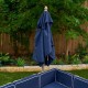 Mobilier Modular Gradina pentru Copii - Canapea Coltar Fotoliu sectional cu Umbrela Navy Bulmarin Kidkraft