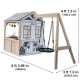 Casuta de Joaca 2 in 1 cu leagan tip Cuib Savannah Play KidKraft 