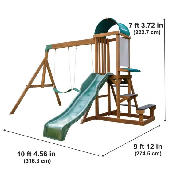 Complex de joaca copii Wilderness - Centru multifuntional din lemn Kidkraft