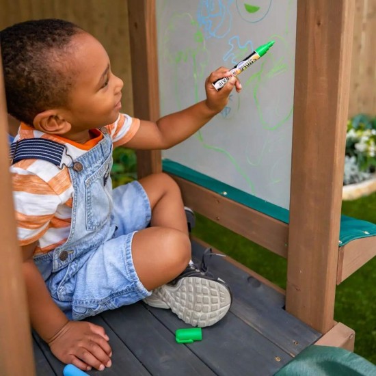 Complex de joaca copii Wilderness - Centru multifuntional din lemn Kidkraft