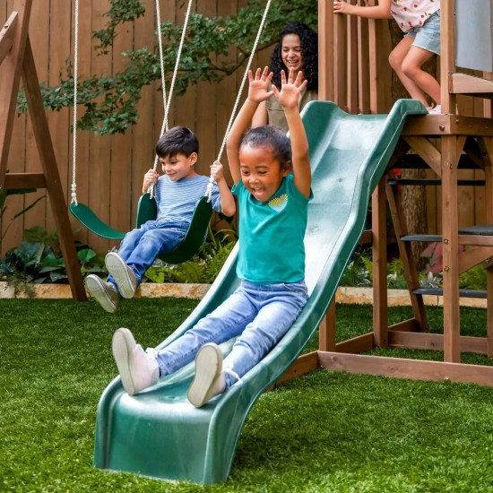 Complex de joaca copii Wilderness - Centru multifuntional din lemn Kidkraft