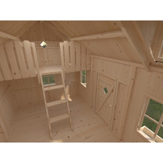 Casuta de Joaca Maria PlayHouse 6.9 m2 - Casa etajata pe 2 nivele pentru copii Marie Palmako