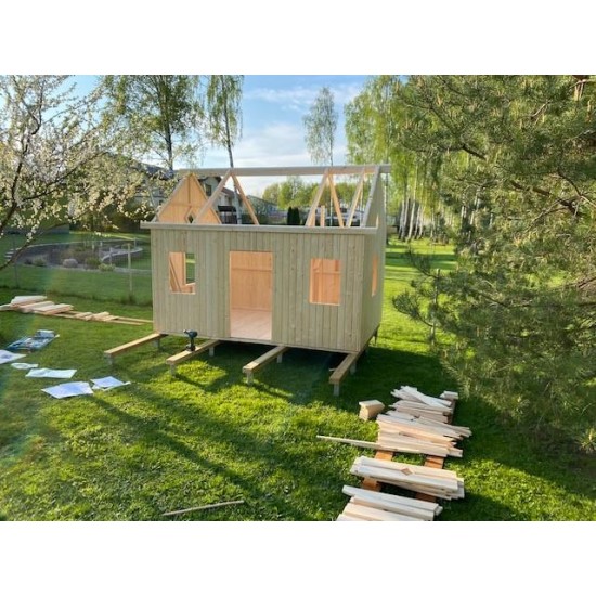 Casuta de Joaca Maria PlayHouse 6.9 m2 - Casa etajata pe 2 nivele pentru copii Marie Palmako