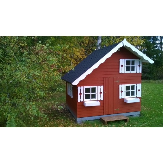 Casuta de Joaca Tom Palmako PlayHouse 5,1 m2 - Casa etajata pe 2 nivele pentru copii