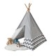 Cort mare copii Kidkraft Gri stil indian - DELUXE PLAY TEEPEE - Grey