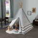 Cort mare copii Kidkraft Gri stil indian - DELUXE PLAY TEEPEE - Grey