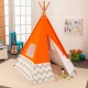 Cort mare copii Kidkraft Portocaliu stil indian - DELUXE PLAY TEEPEE - Orange