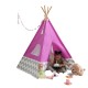 Cort mare copii Kidkraft Roz stil indian - DELUXE MODERN TEEPEE - PINK GRAY