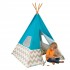 Cort mare copii Kidkraft Turcoaz stil indian - DELUXE PLAY TEEPEE - TURQUOISE