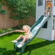 Complex Casă de joacă din lemn cu vedere la pădure pentru copii pe 2 niveluri Kidkraft  - Complex cu Etaj si Tobogan Woodland de exterior in gardina