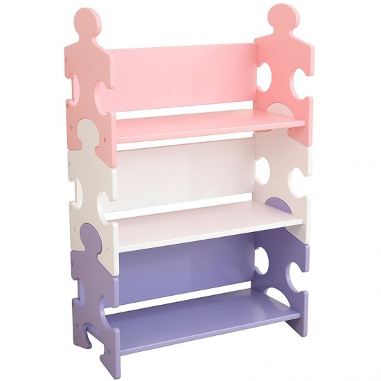 Biblioteca Etajera Pastel Puzzle KidKraft