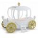 Pat Caleasca Royal Princess Carriage ALB - Pat din lemn MDF in forma de trasura  Plastiko