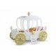 Pat Caleasca Royal Princess Carriage ALB - Pat din lemn MDF in forma de trasura  Plastiko