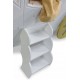 Pat Caleasca Royal Princess Carriage ALB - Pat din lemn MDF in forma de trasura  Plastiko