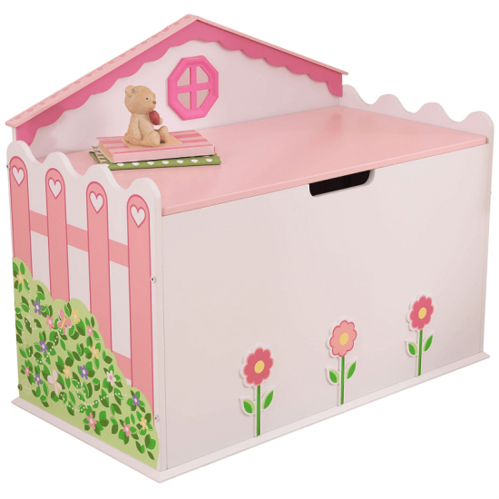 Bancuta cu lada de stocare jucarii Dollhouse