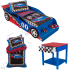 Set RaceCar 3 piese (pat masina, lenjerie pat, noptiera)