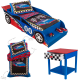 Set RaceCar 3 piese (pat masina, lenjerie pat, noptiera)