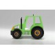 Pat AGRO pentru copii Tractor Farmer cu LED-uri din lemn MDF - Pat Verde in forma de masina cu saltea inclusa