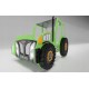 Pat AGRO pentru copii Tractor Farmer cu LED-uri din lemn MDF - Pat Verde in forma de masina cu saltea inclusa