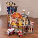 Statie de Pompieri - Deluxe Fire Rescue Station Kidkraft- Centru de joaca din lemn cu masinute de pompieri