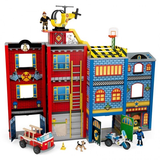 Centru de activitati multifunctional Eroii zilelor noastre - Set de joaca copii  Everyday Heroes KidKraft