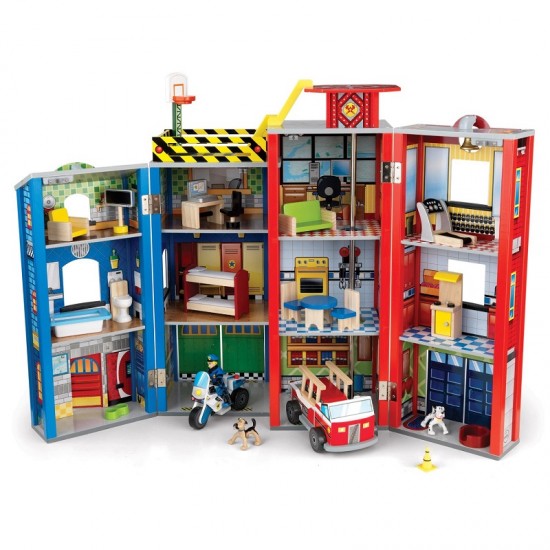 Centru de activitati multifunctional Eroii zilelor noastre - Set de joaca copii  Everyday Heroes KidKraft